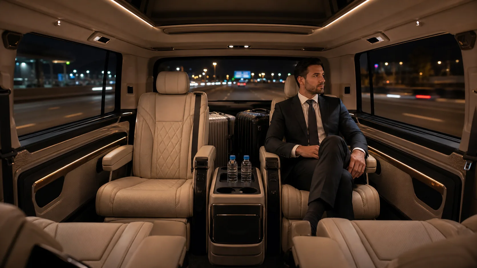 Sabiha Gökçen transfer Mercedes VIP araç iç konfor
